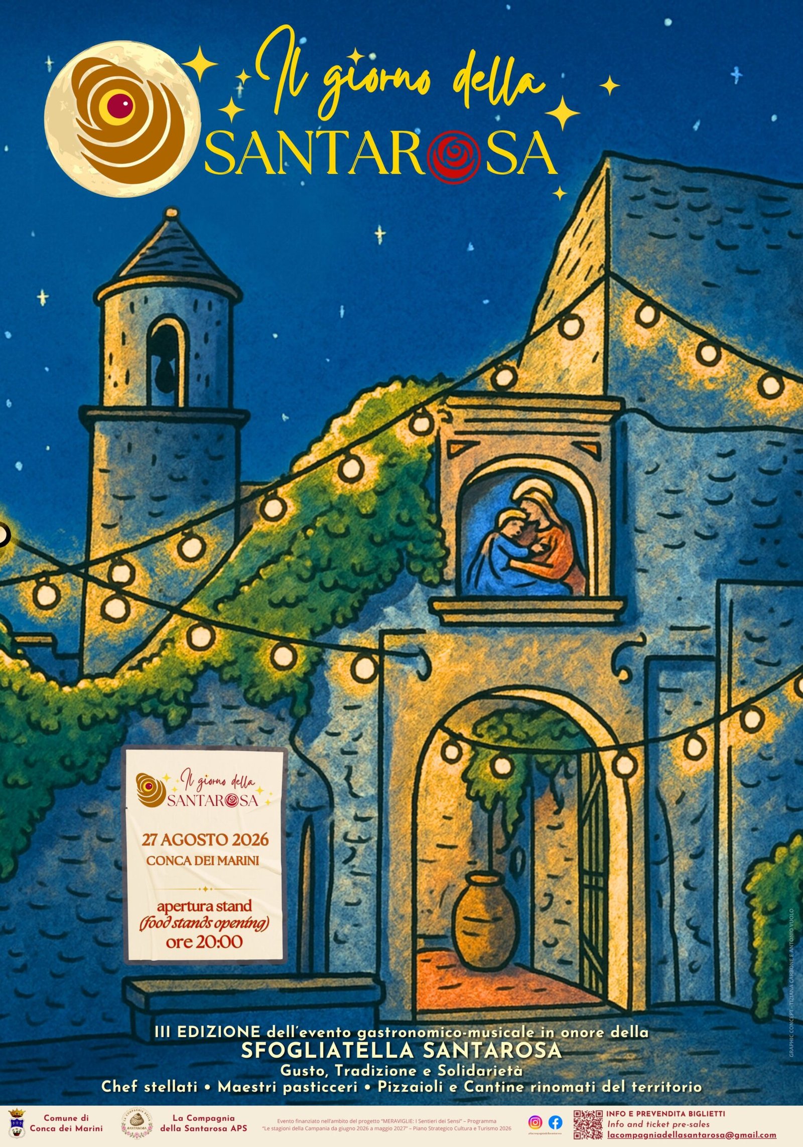 Manifesto de Il Giorno della Santarosa del 27 agosto 2026 a Conca dei Marini